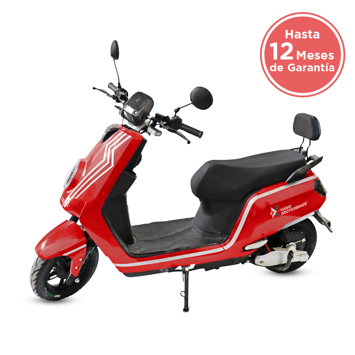 Motocicleta Eléctrica Kiwo E-Bike ZK color Rojo