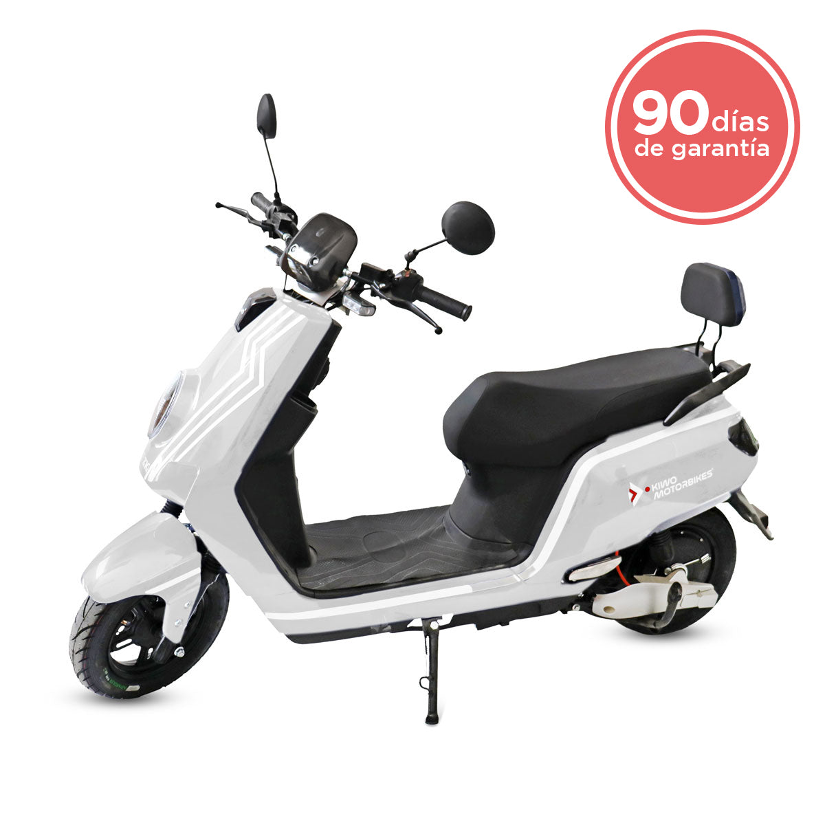 Motocicleta Eléctrica E-Bike ZK color Blanco, Marca Kiwo