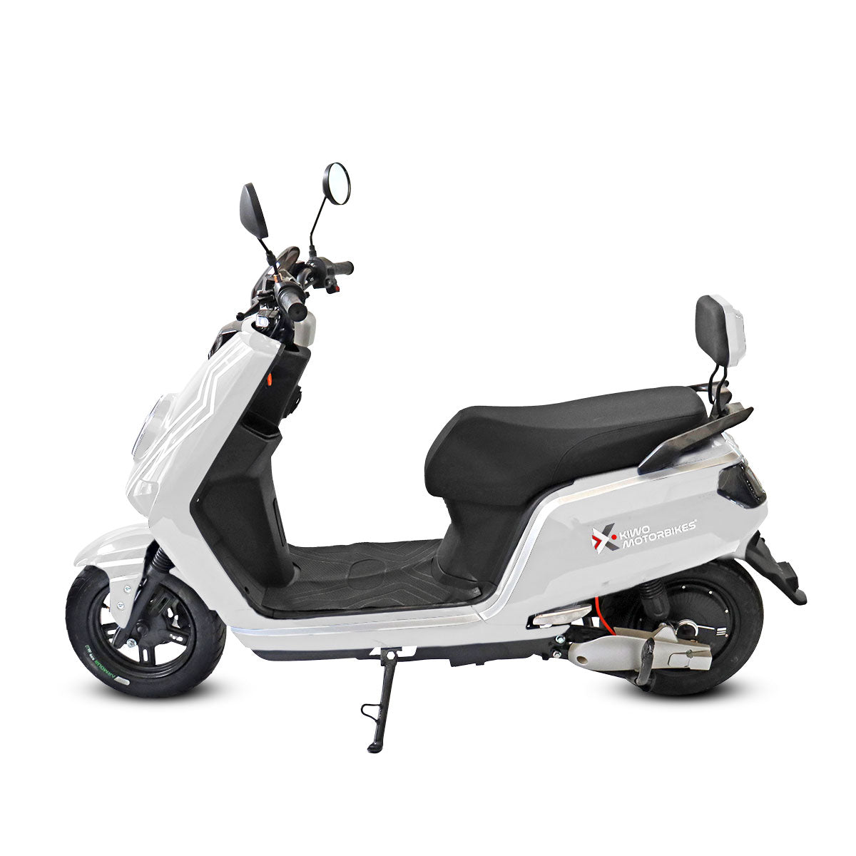 Motocicleta Eléctrica E-Bike ZK color Blanco, Marca Kiwo