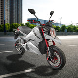 Motocicleta Eléctrica E-Bike ZQ color Plata