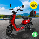 Bicicleta Eléctrica Kiwo color Rojo 2023