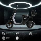 Bicicleta Eléctrica Kiwo, SSD100 color Negro con Gris