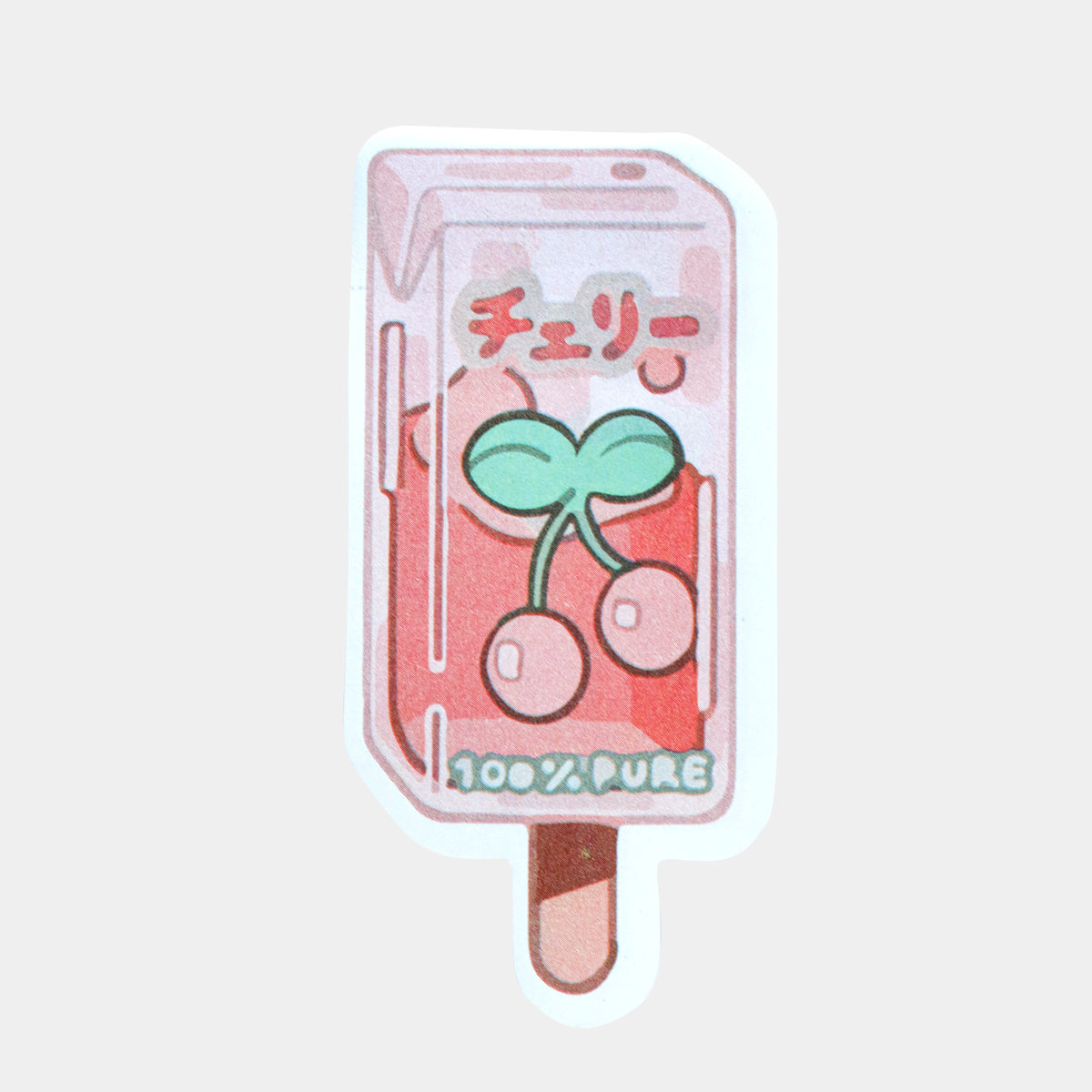 Notas Adhesivas con Diseño de Paleta, Cereza