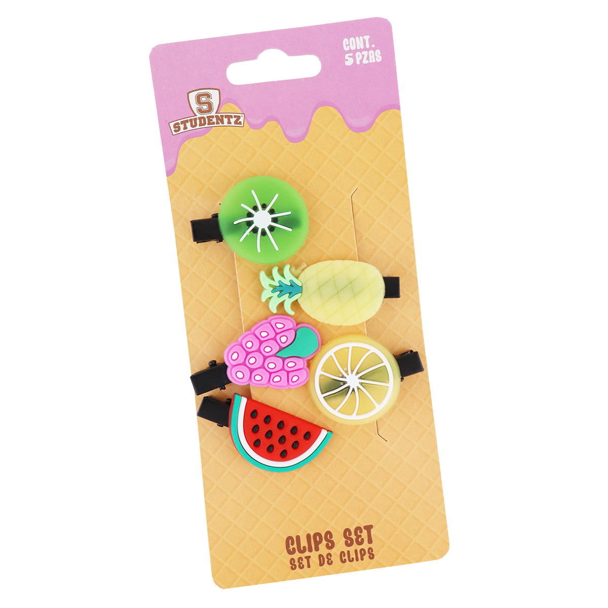 Set de 5 Clips en Forma de Frutas