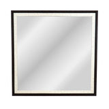 Espejo de Pared con Marco Color Negro con Beige