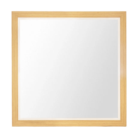 Espejo en Forma Cuadrada, Madera