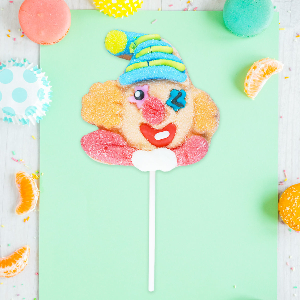 Paleta de Malvavisco en Forma de Payaso, Amos