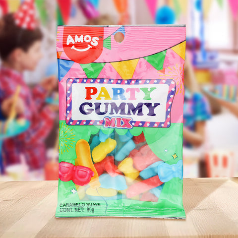 Caramelo Suave Party Gummy, Amos 90 gr