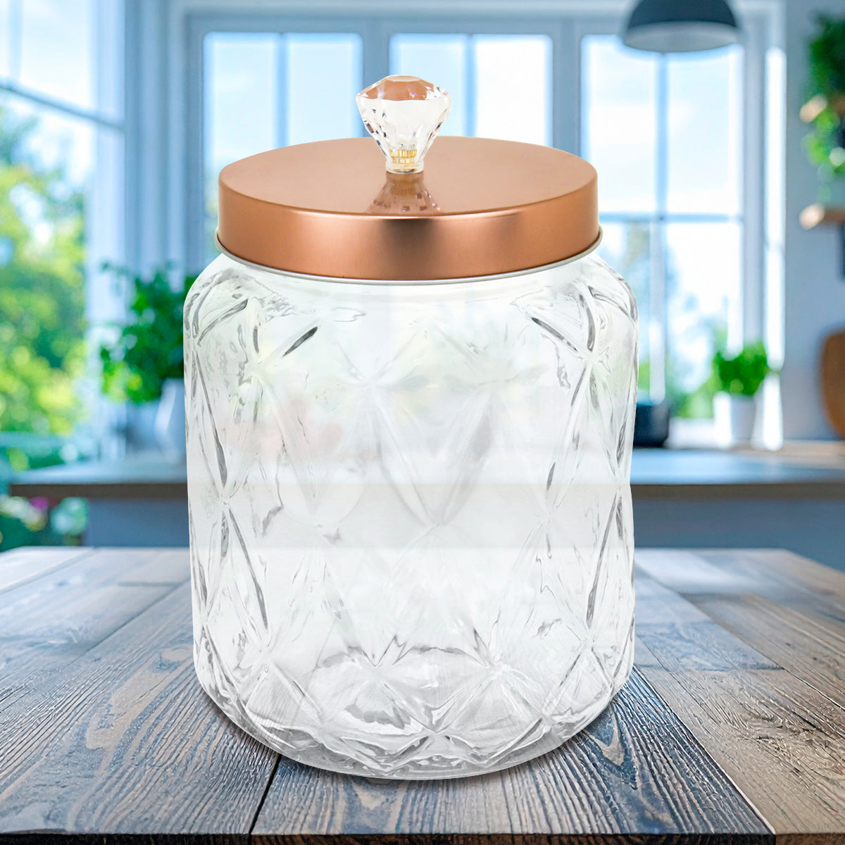Contenedor de Cristal con Tapa, 1.2 L
