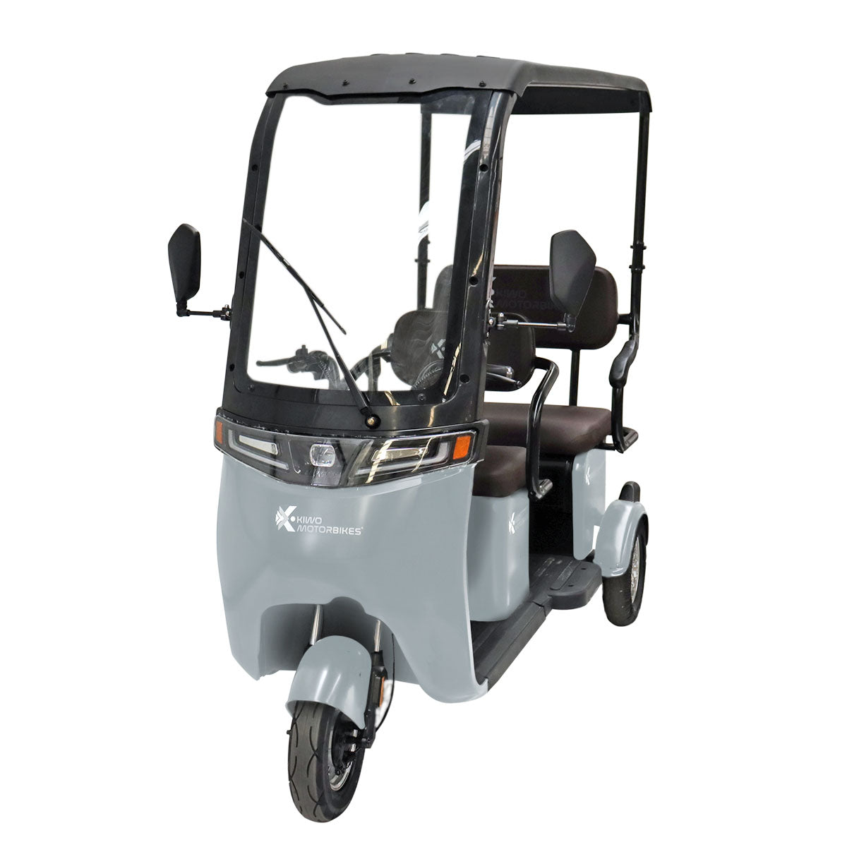Kiwo, Triciclo Eléctrico con Techo, Modelo BTY002, Color Negro