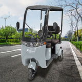 Kiwo, Triciclo Eléctrico con Techo, Modelo BTY002, Color Negro
