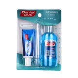 Dental Plus, Kit de Viajero, Cepillo Dental + Pasta Dental + Enjuague Bucal