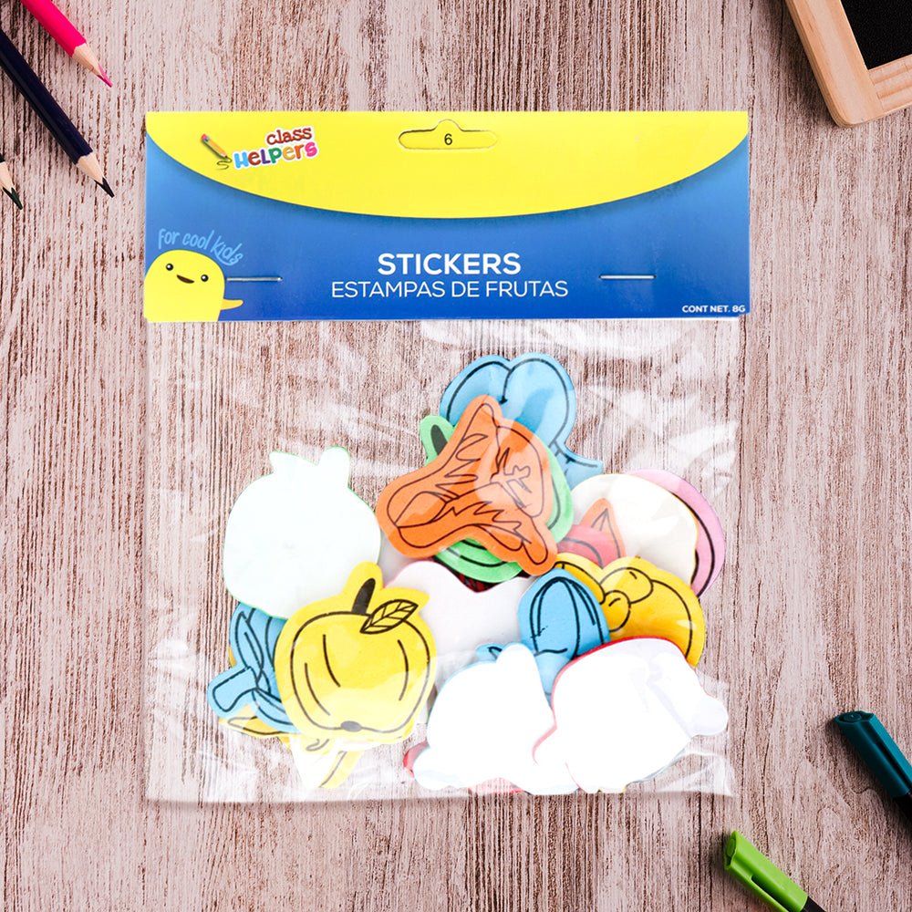 Estampas de Foamy con Adhesivo en Forma de Frutas – Waldo's