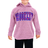 Sudadera Infantil de Forro Polar con Capucha, color Palo de Rosa