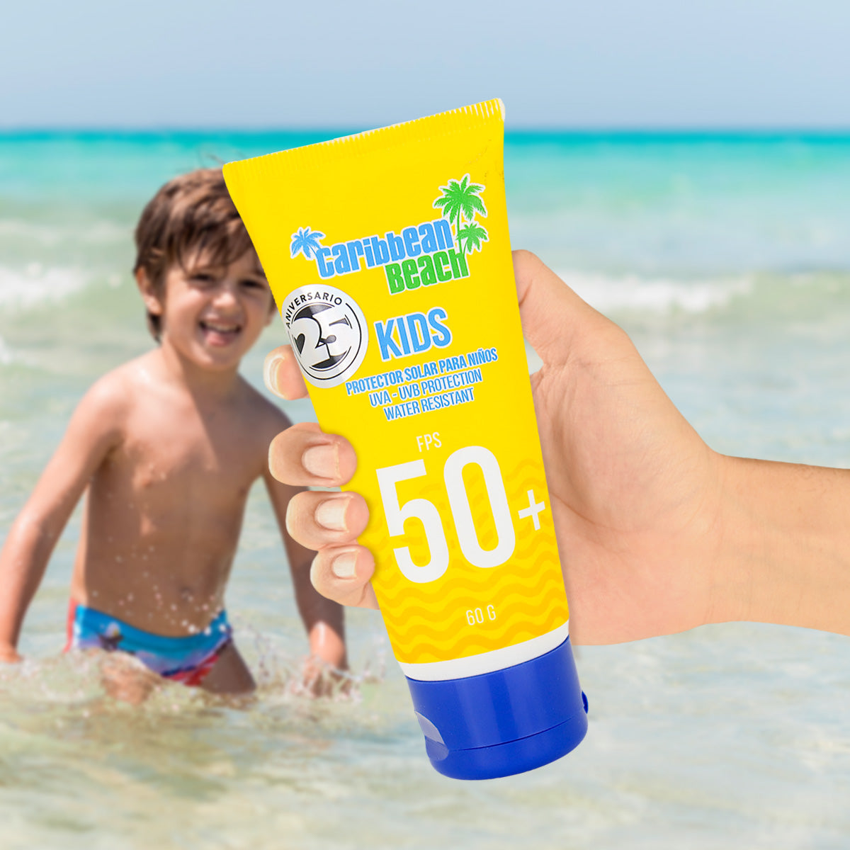 Protector Solar, Caribbean Beach Kids Fps50 , 60 g