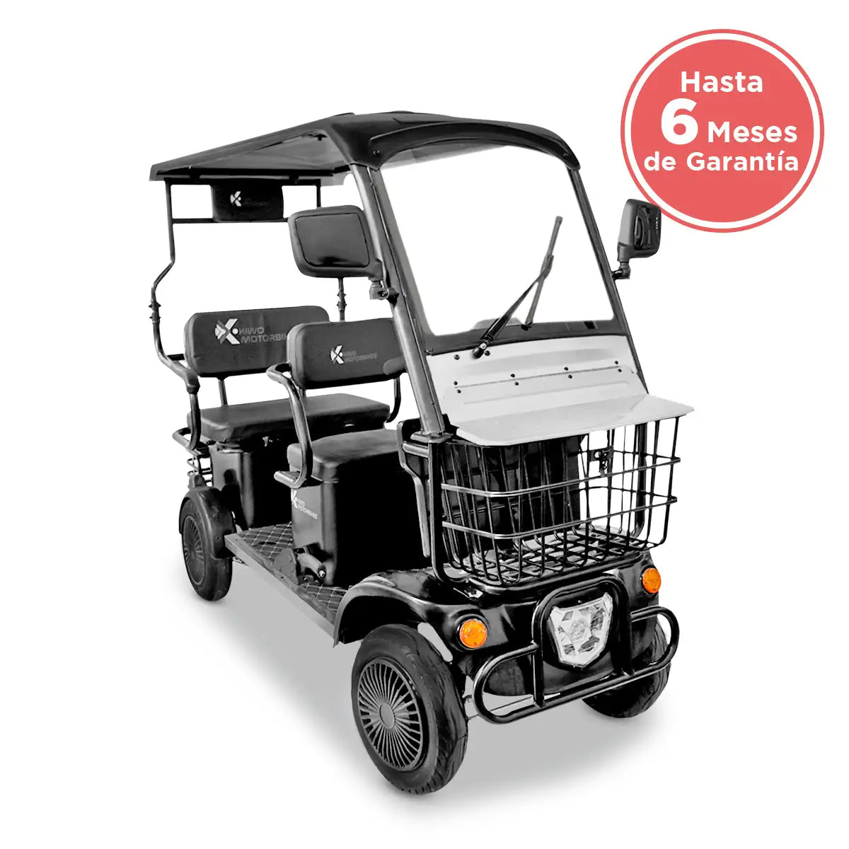 Kiwo, Vehículo Eléctrico con Techo, Modelo BTY001, Color Negro