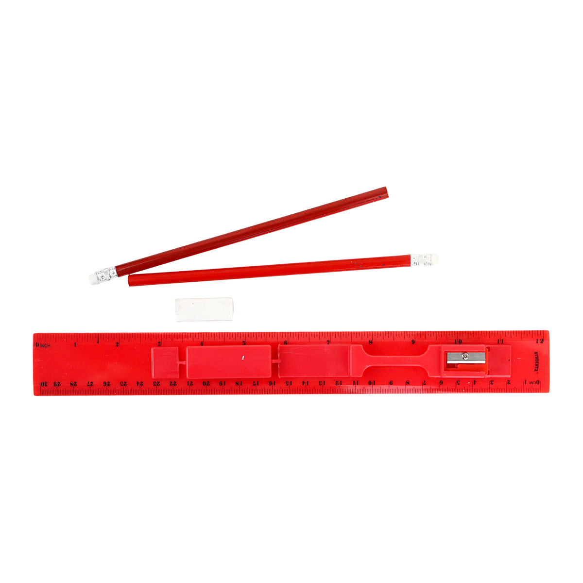 Juego Geométrico Básico, Color Rojo, 4 pzas