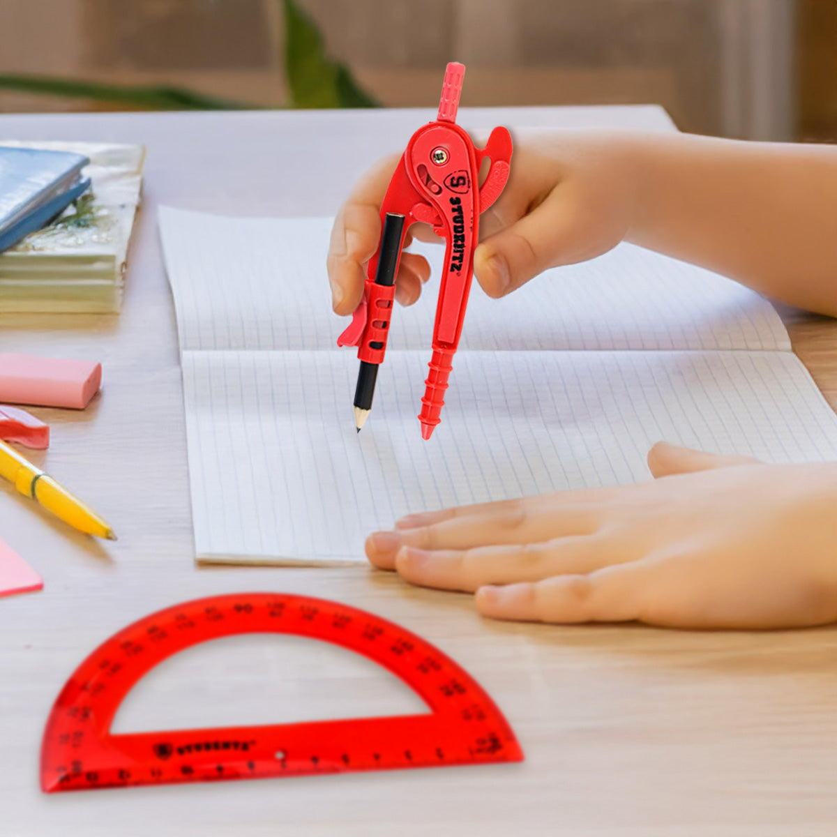 Juego Geométrico Básico, Color Rojo, 2 pzas