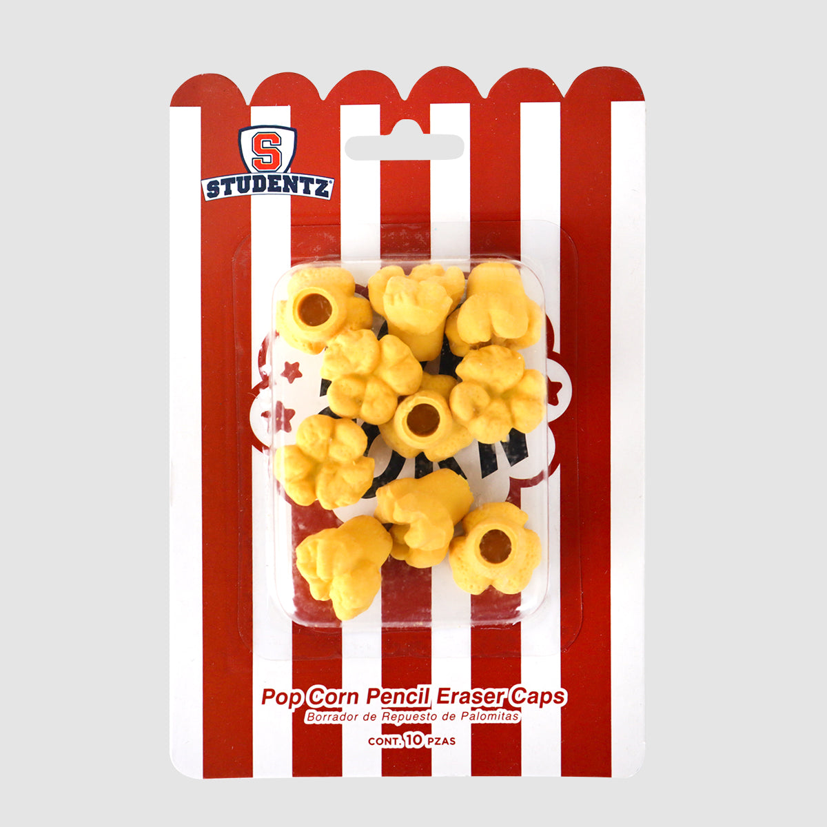 Palomitas, Set de 10 Gomas, Color Amarillo