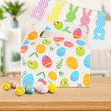 Paquete de 4 Cajas de Regalo Decorativas con Diseño de Huevos de Pascua