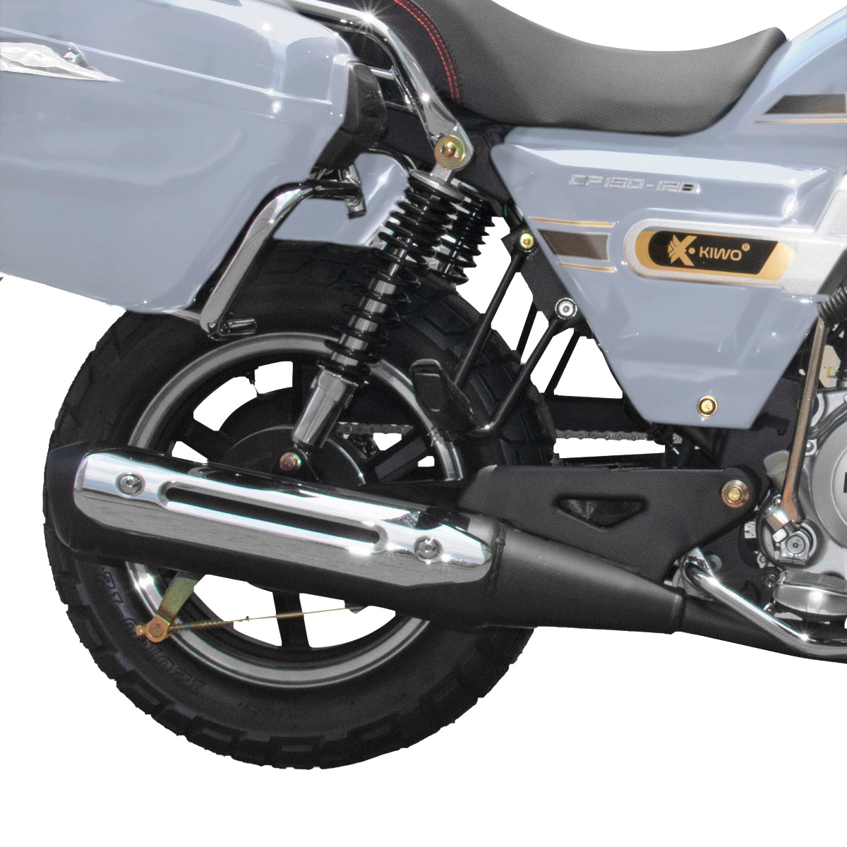 Motocicleta Kiwo 150 2024, color Gris (Reacondicionado)