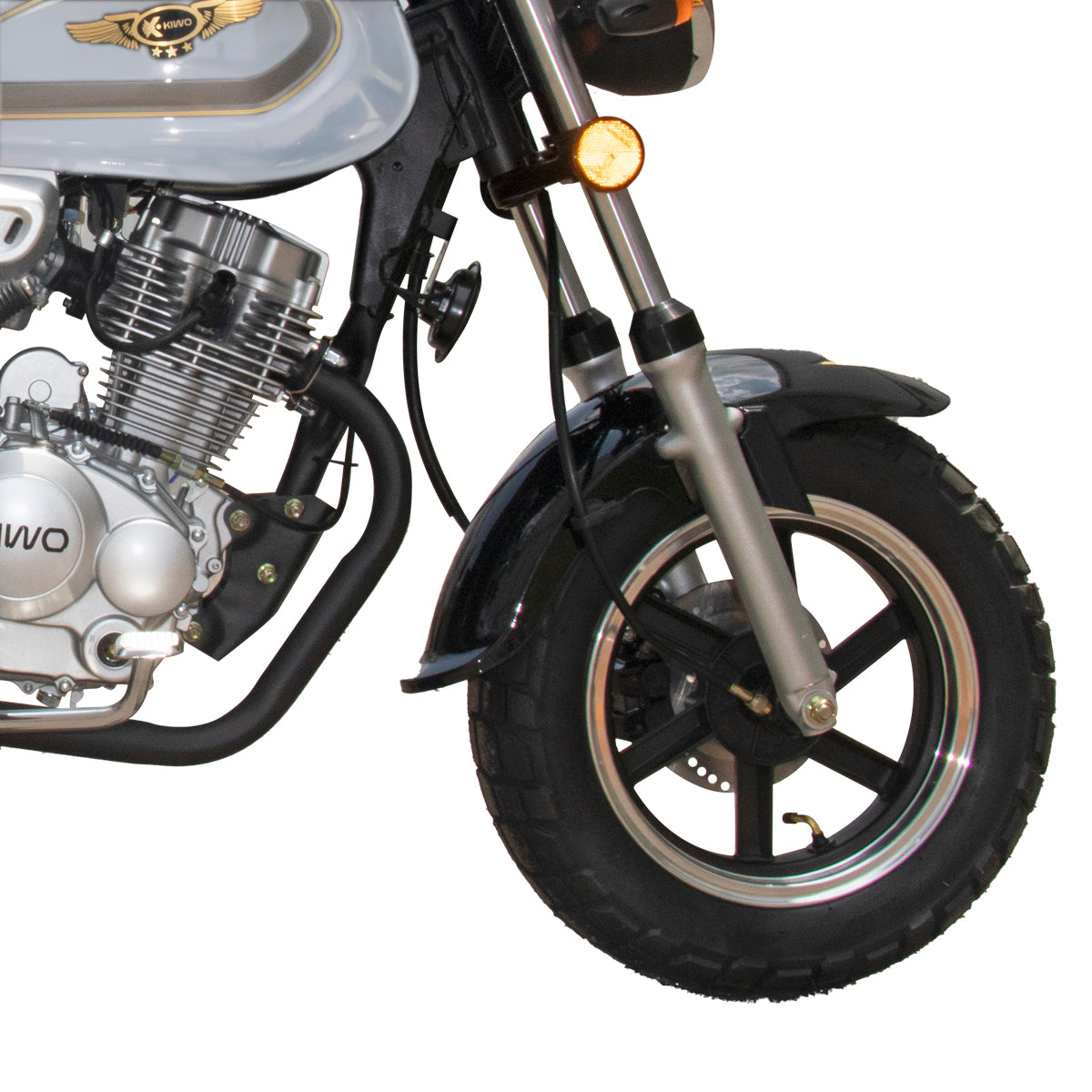 Motocicleta Kiwo 150 2024, color Gris (Reacondicionado)
