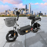 Bicicleta Eléctrica Kiwo GYE002, color Negro