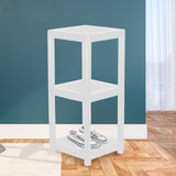 Mueble Canadá Cuadrado 3 Niveles, Color Blanco