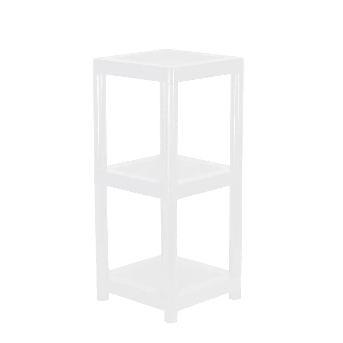 Mueble Canadá Cuadrado 3 Niveles, Color Blanco