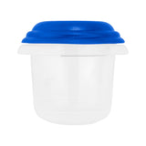 Recipiente Hermético Transparente, Tapa Azul 500 ml