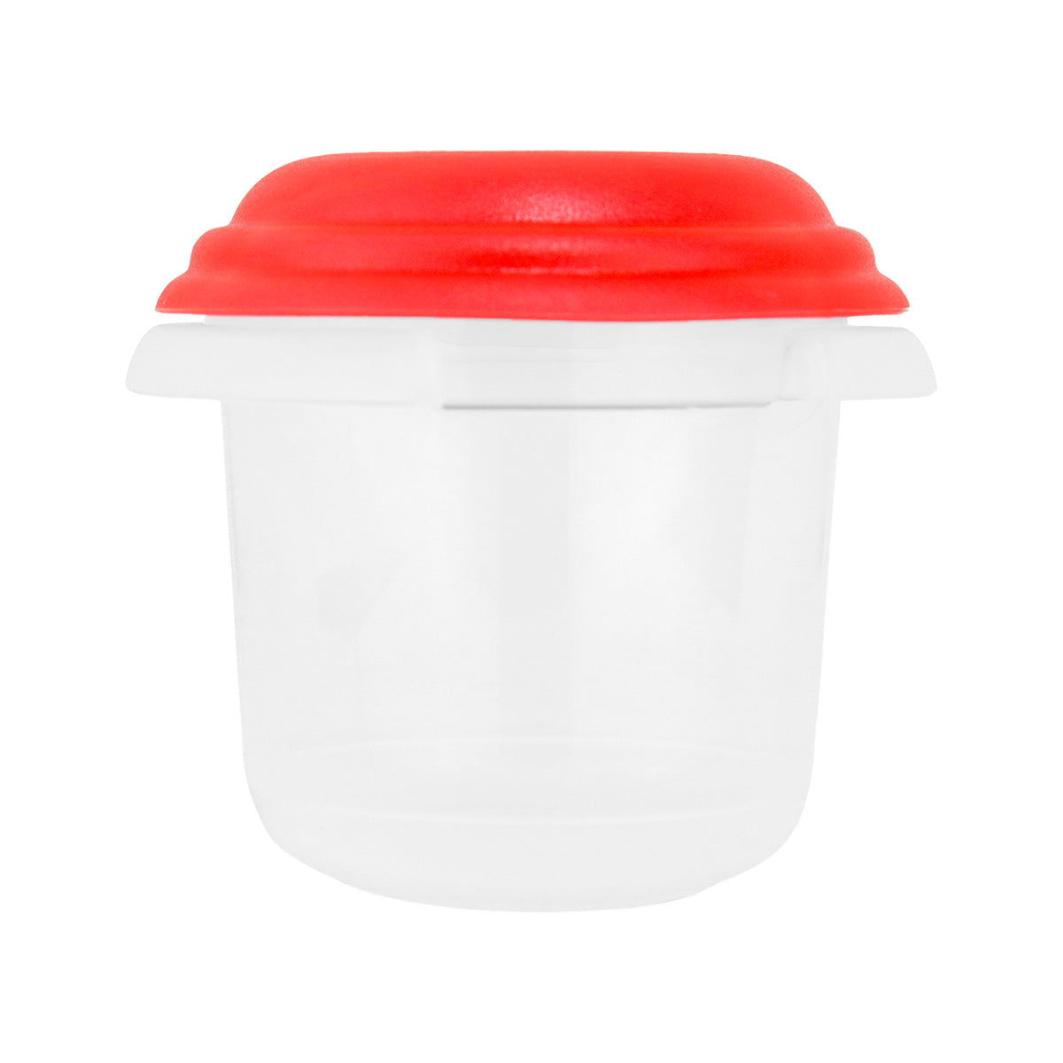 Recipiente Hermético Transparente, Tapa Roja 500 ml