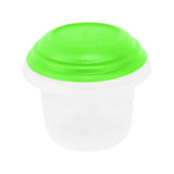 Recipiente Hermético Transparente, Tapa Verde 500 ml