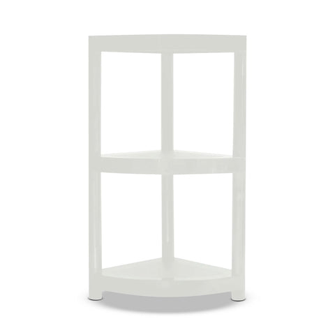 Mueble Esquinero de 3 Niveles, color Blanco
