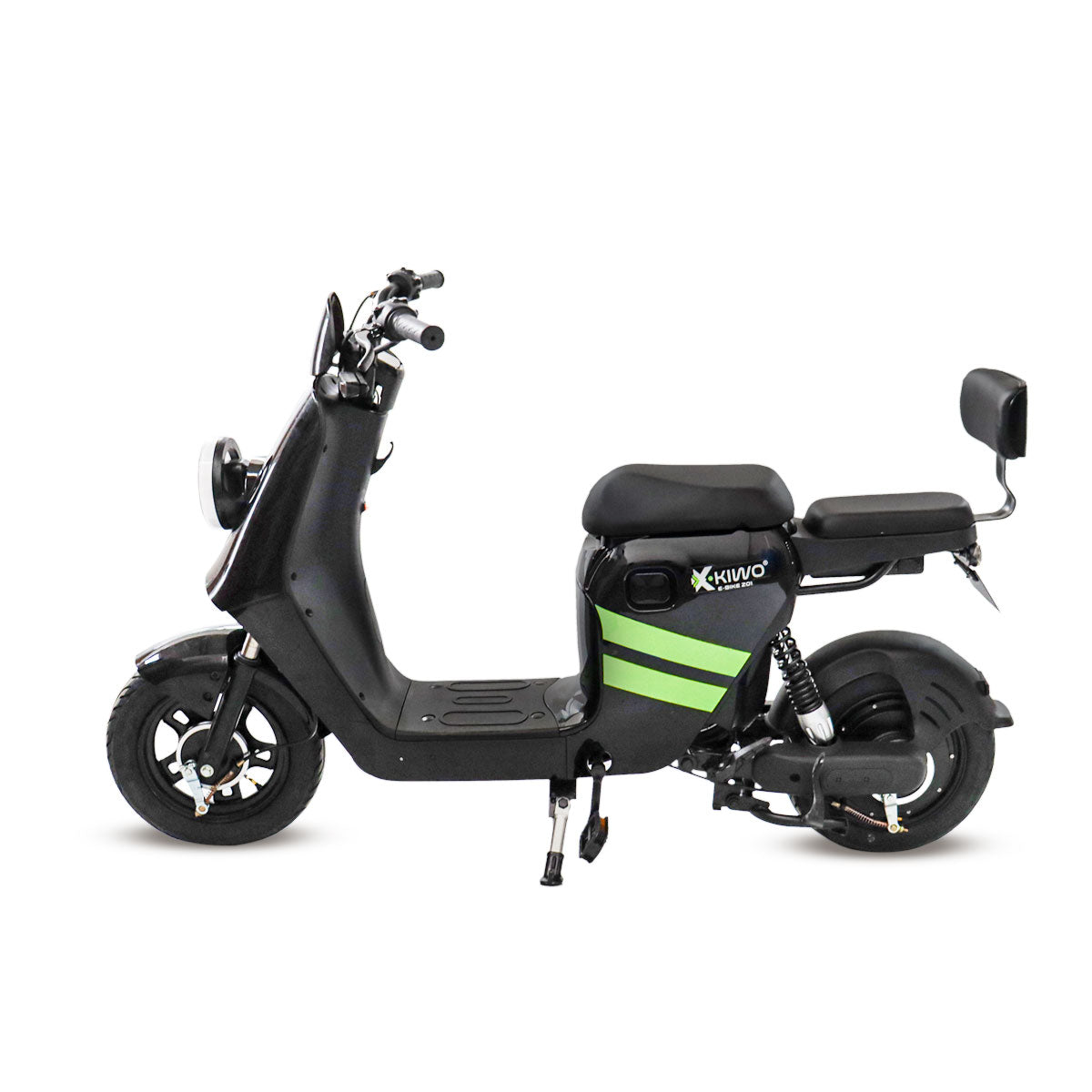 Bicicleta Eléctrica Kiwo Z01, color Negro con Verde