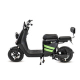 Bicicleta Eléctrica Kiwo Z01, color Negro con Verde