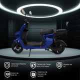 Bicicleta Eléctrica Kiwo Z5, color Azul
