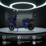 Bicicleta Eléctrica Kiwo Z5, color Azul (Reacondicionado)