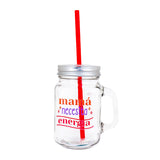 Mason Jar Mamá Necesita Energía 450ml