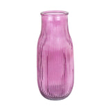 Florero de Cristal color Morado, 9x21cm