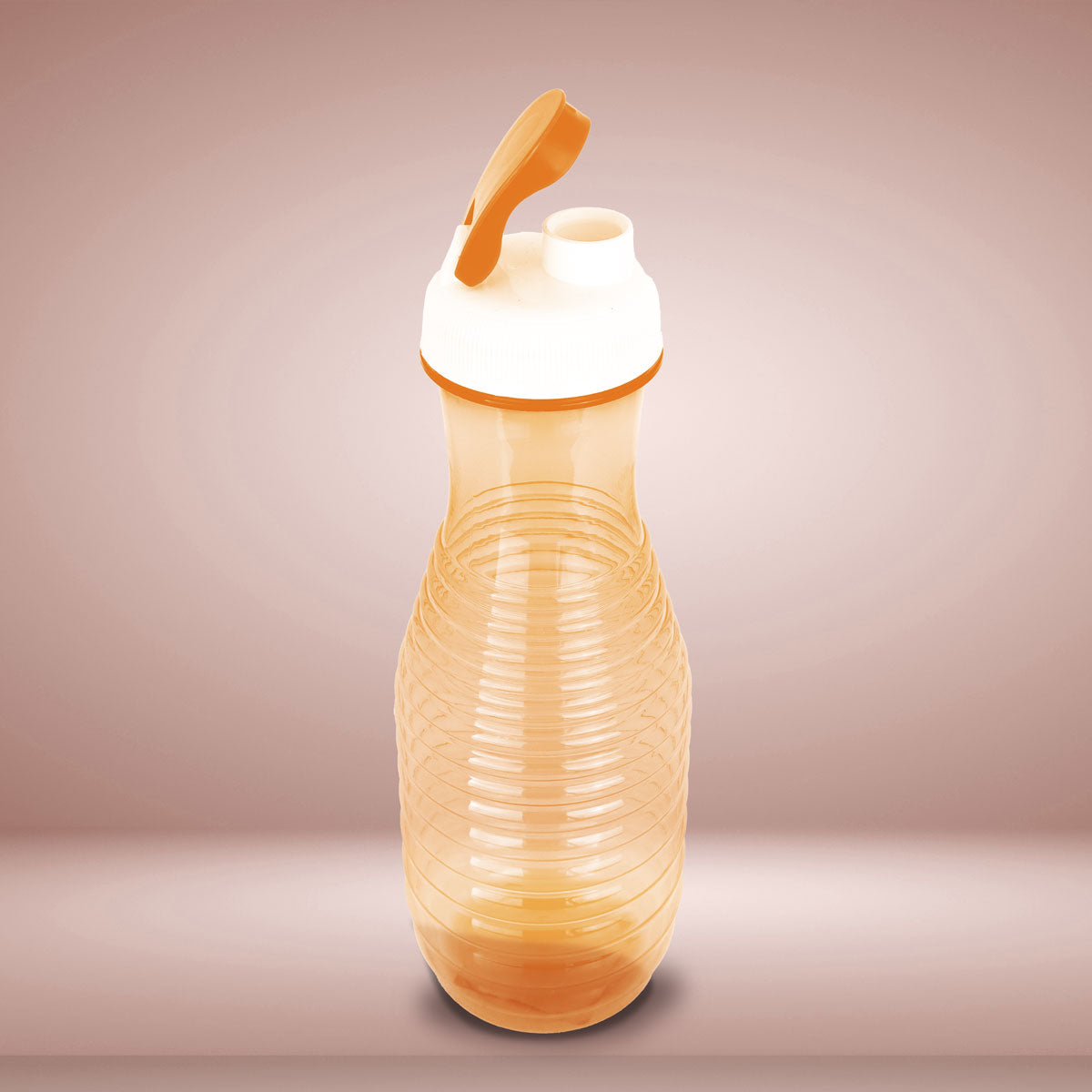 Botella de Plástico color Naranja, 1L