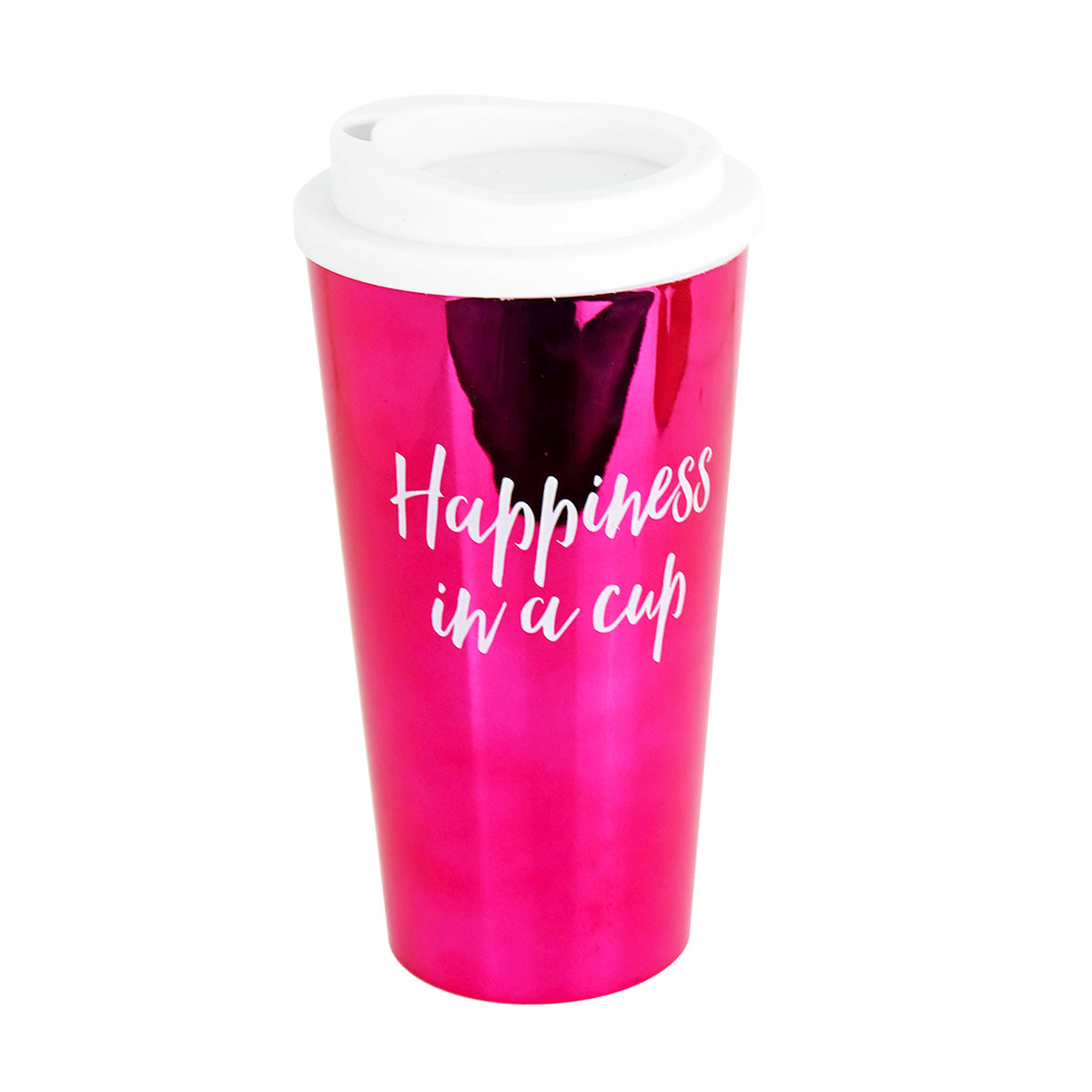 Vaso de Plástico para Café, color Fucsia 500ml