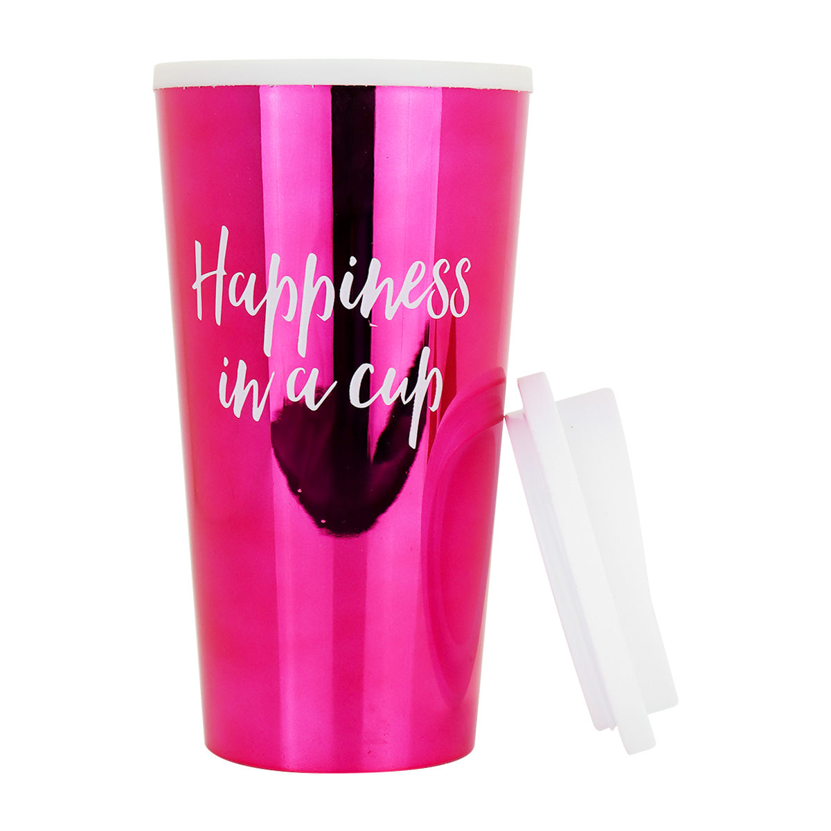 Vaso de Plástico para Café, color Fucsia 500ml