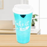 Vaso de Plástico para Café, color Verde 500ml