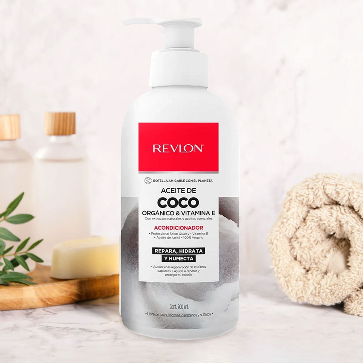 Acondicionador Revlon Aceite de Coco Orgánico & Vitamina E