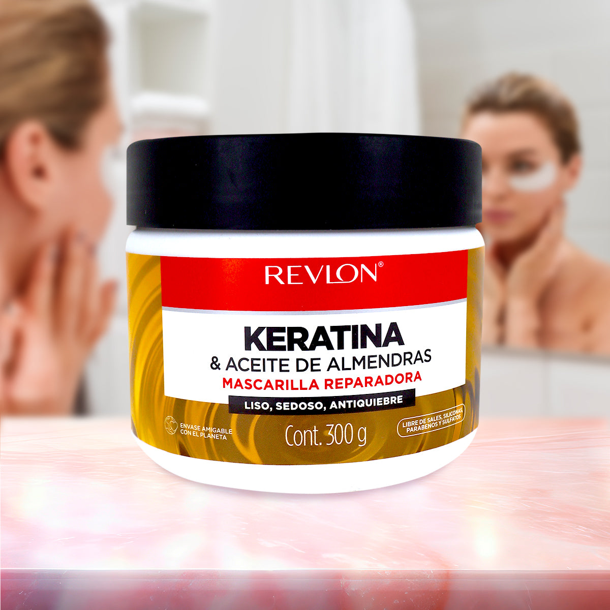 Mascarilla Reparadora Revlon con Keratina + Aceite de Almendras