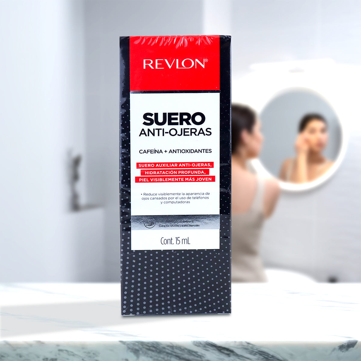 Suero Roll On Revlon Antiojeras Cafeína + Antioxidantes