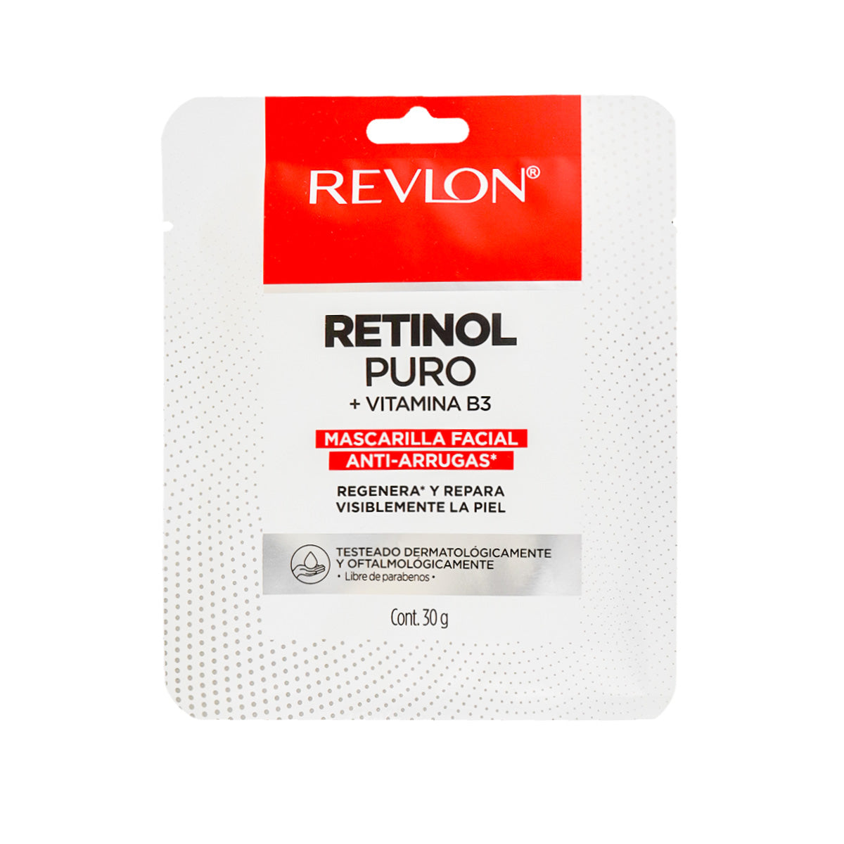 Mascarilla Facial Revlon con Retinol Puro + Vitamina B3