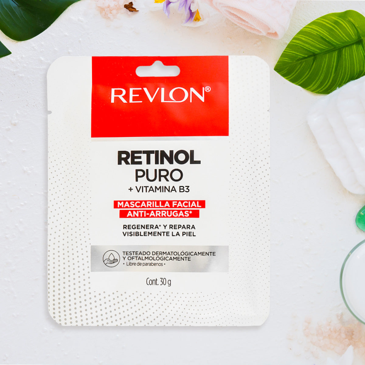 Mascarilla Facial Revlon con Retinol Puro + Vitamina B3