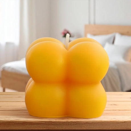 Bubble, Mini Vela Decorativa, Color Amarillo