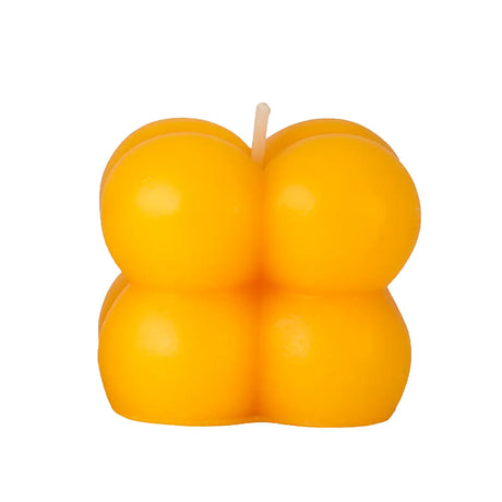 Bubble, Mini Vela Decorativa, Color Amarillo